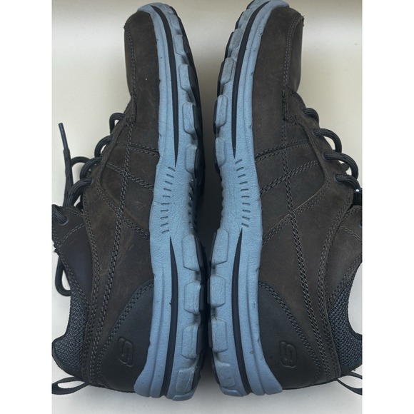 Skechers Relaxed Fit Air Cooled Memory Foam Men's 9.5 Brown Walking Shoes - Picture 6 of 10